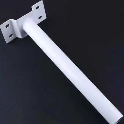 Brazo Extension Foco Solar Exterior Soporte Metalico Muro Blanco Blanco Neutro