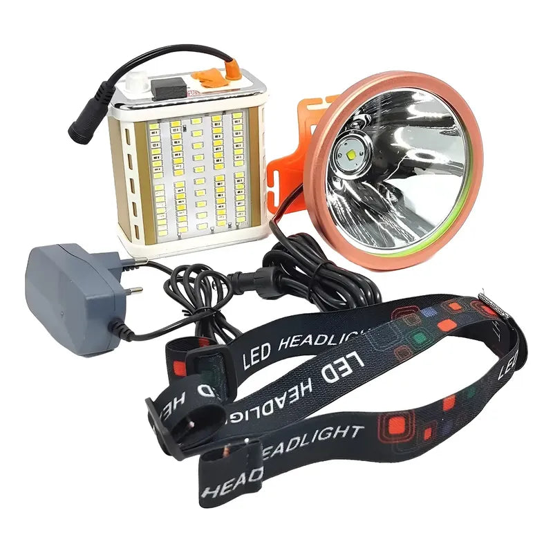 Foco Led Linte 1200w Largo Alcance Para Camping Y Caza Naranja