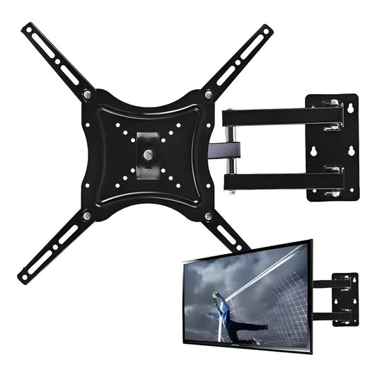 Soporte Tv Brazo Giratorio Inclinable 14 A 55 Vesa Figo Stor Negro