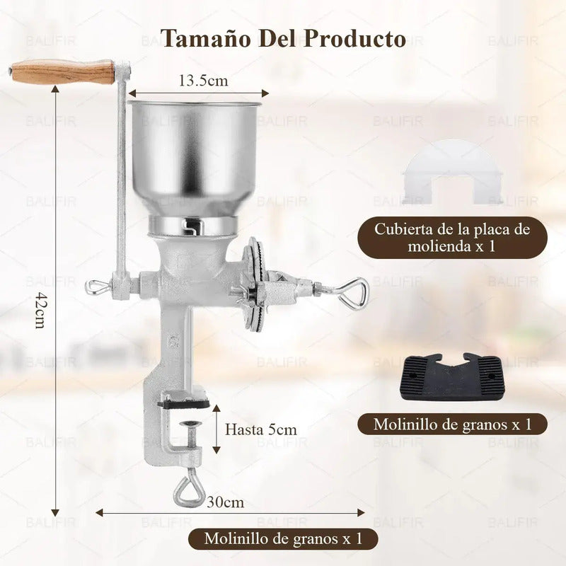 Molino Moledor Manual Metálico Choclo Maiz Metal