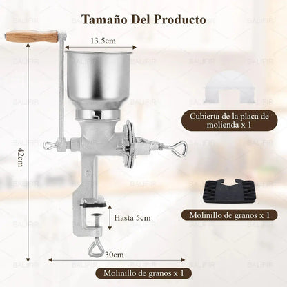 Molino Moledor Manual Metálico Choclo Maiz Metal