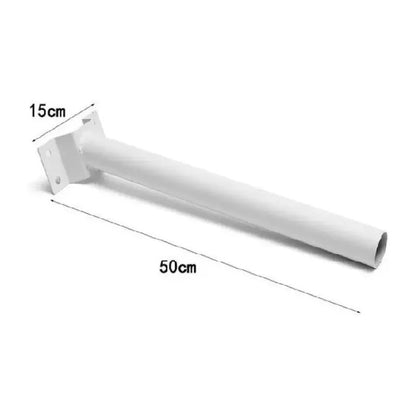 X2 Soporte 50cm Para Focos Led Solares Exteriores Resistente Blanco