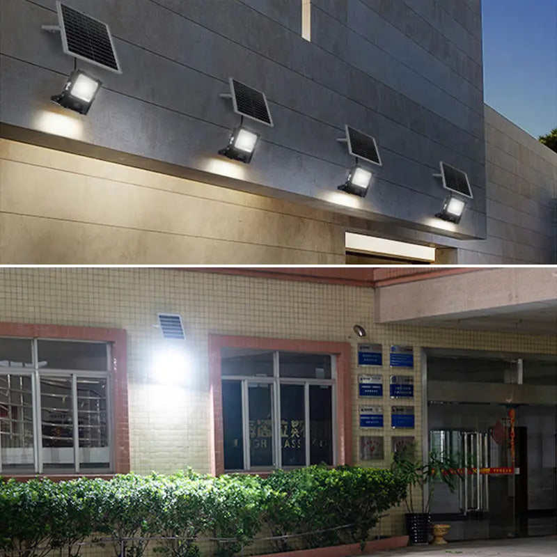 Foco Solar Led 100w Con Control Remoto Exteriores