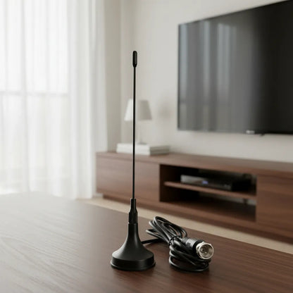 Antena Tv Digital Figoimport Hd-3003 Uhf 15 Km Negro Interno/externo Negro