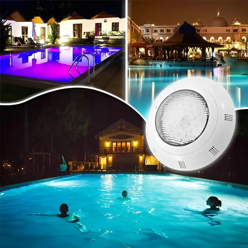 Foco Led Rgb De Piscina Subacuático Con Control Remoto Ip68 De Figoimport