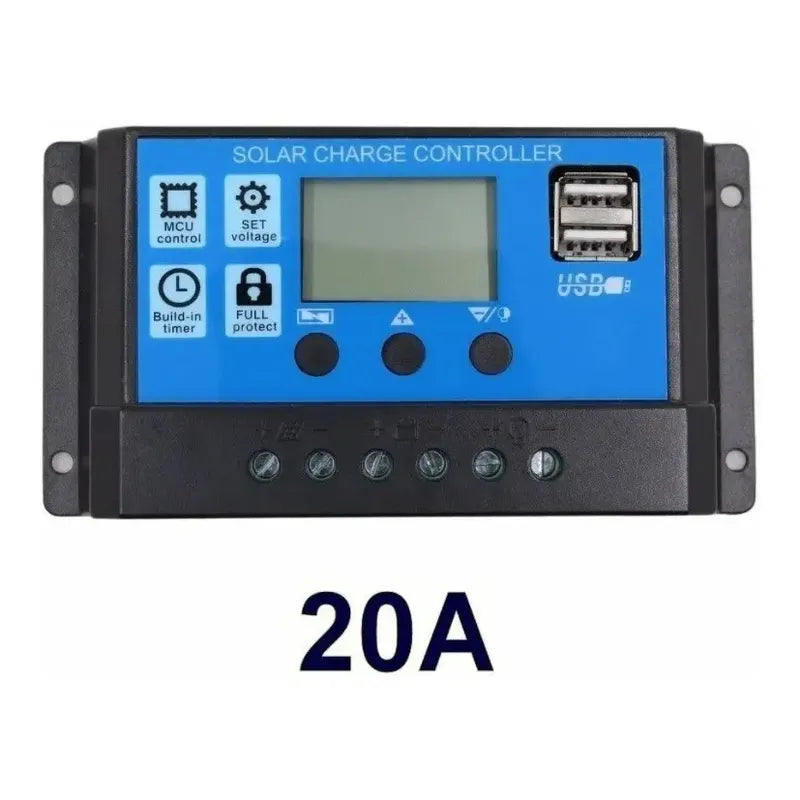 Controlador Carga Panel Solar Regulador Voltaje 20 Amperes