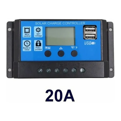 Controlador Carga Panel Solar Regulador Voltaje 20 Amperes