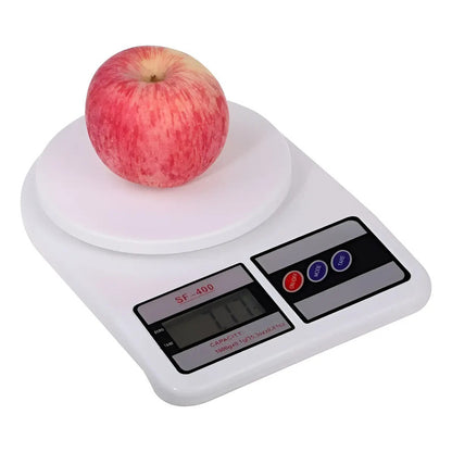 Pesa Digital Balanza De Cocina Comercio 1g A 10kg Portatil  Blanco 10 Kg