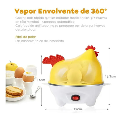Maquina Hervidor De Huevos Cocina Hogar Amarillo