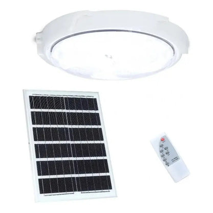 Lámpara Plafón Solar M Casa 100w Luz Blanca 6500k Blanco