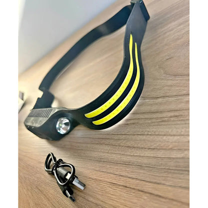 X2 Linterna Led Frontal De Cintillo Cabeza Es Recargable  Blanco Negro
