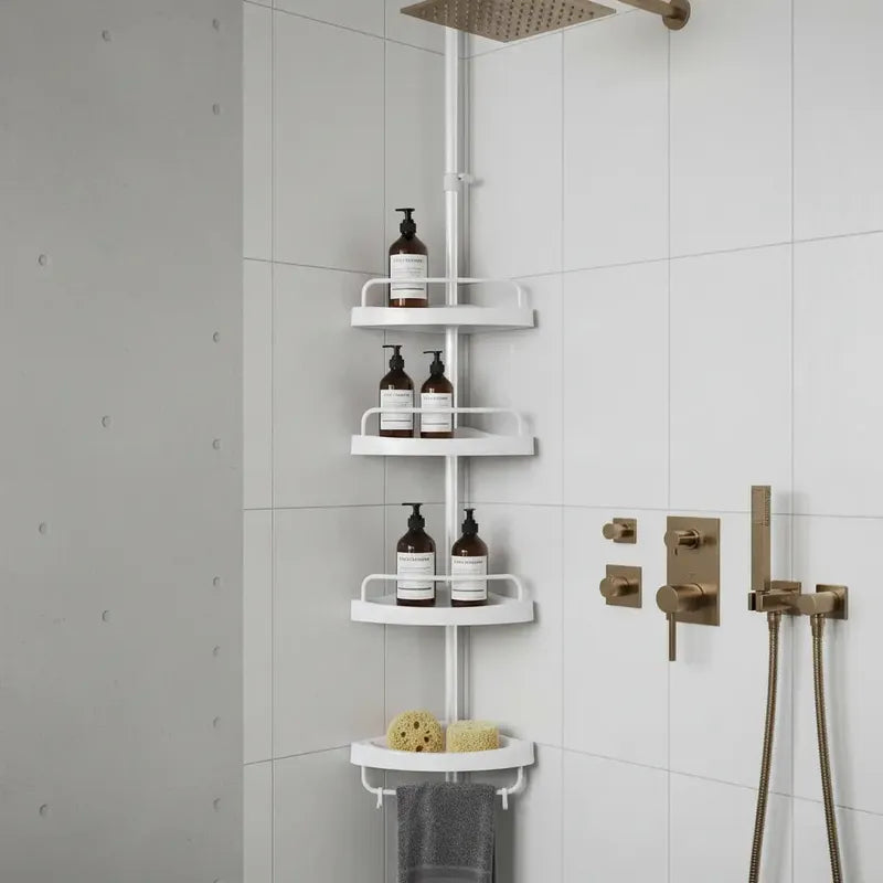 Organizador Esquinero Ducha Multiuso 4 Pisos Ajustable D