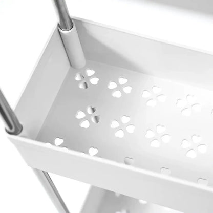 Carrito Organizador 4 Estantes Con Ruedas Para Cocina Blanco