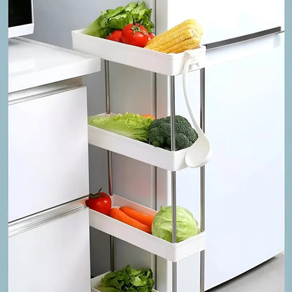 Organizador Baño Carro Cocina Organizador Cocina 4 Niveles Blanco
