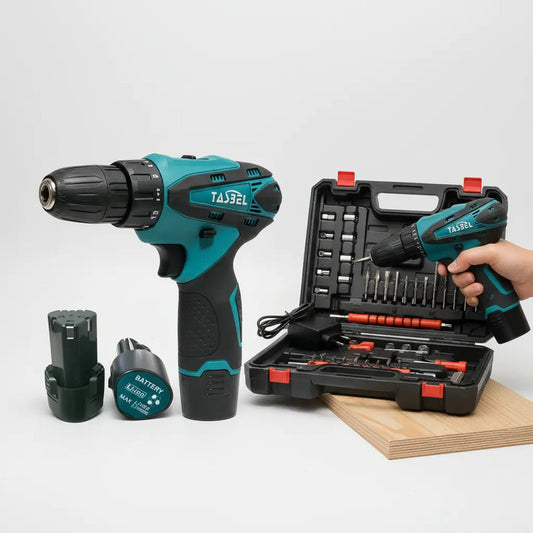 Taladro Destornillador Inalámbrico 98v Con Maletín Azul