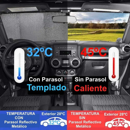 Tapa Sol Parasol Protector Solar Auto Camionetas Resistente