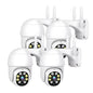 Pack X4 Cámaras De Seguridad Wi-fi Full Hd Ptz Con Visión Nocturna Y Audio Bidireccional Blanco