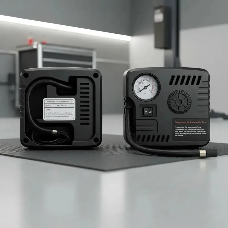 Partidor Cargador Powerbank Bateria Auto + Inflador De Rueda