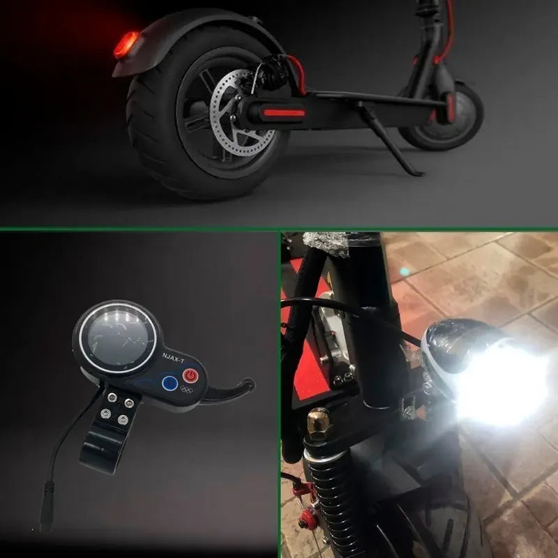 Scooter Electrico Con Aciento 350w Pantalla Digital Negro