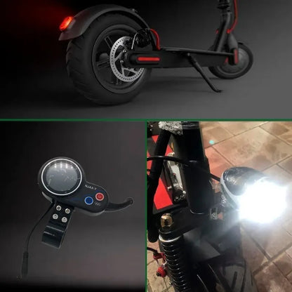 Scooter Electrico Con Aciento 350w Pantalla Digital Negro