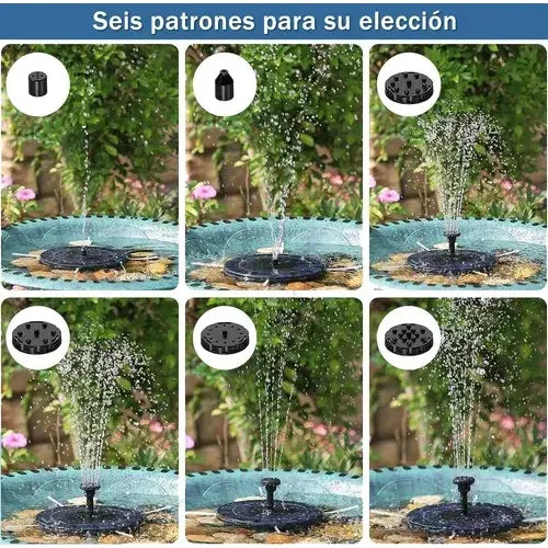 Fuente De Agua Flotante Piscina Con Energía Solar 4 Boquilla