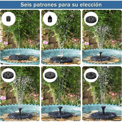 Fuente De Agua Flotante Piscina Con Energía Solar 4 Boquilla
