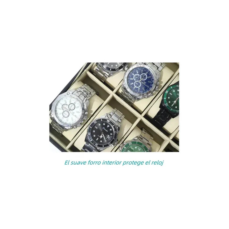 Caja Para Guardar Organizar Relojes De 12und