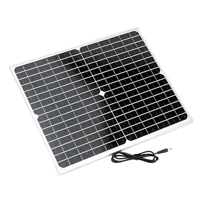 Estación De Energía Portátil Figoimport Pro 220w Con Panel Solar Y Linterna Led