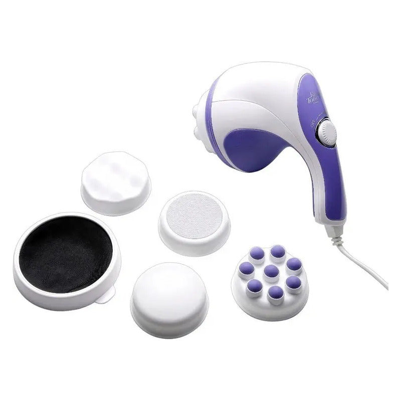 Pack X2 Masajeador Corporal Relajante Muscular Tonificar  Blanco