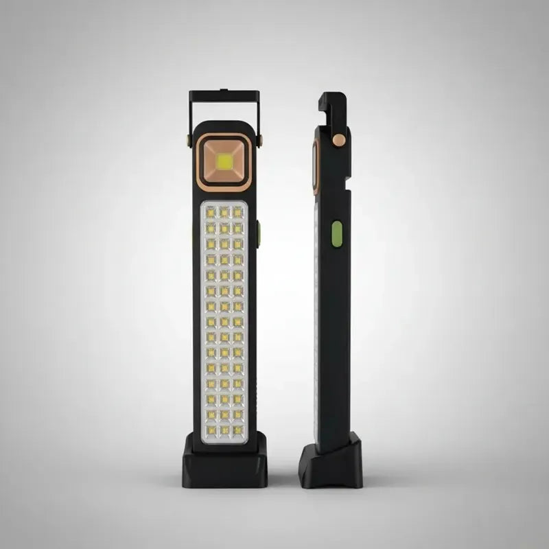 Lámpara 48 Led Solar Foco Luz Emergencia Recargable  Negro