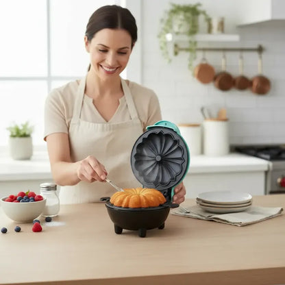 Maquina Wafflera Para Queques Bizcochos Forma De Flor Figo Agua