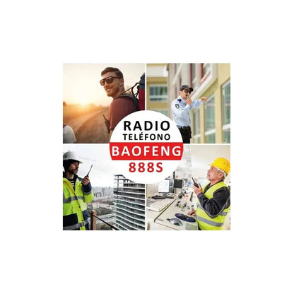 Walkie Talkie Baofeng 888-s Kit 2 Radios 16 Canales Negro