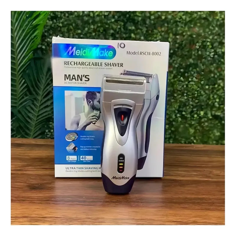 Maquina De Afeitar Recargable De Hombre Rscw 8002 Color Gris Gris