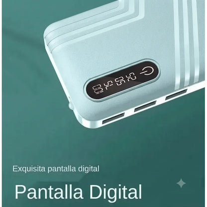 Bateria Externa 20000mah Power Bank Tres Salidas Usb Led Variado