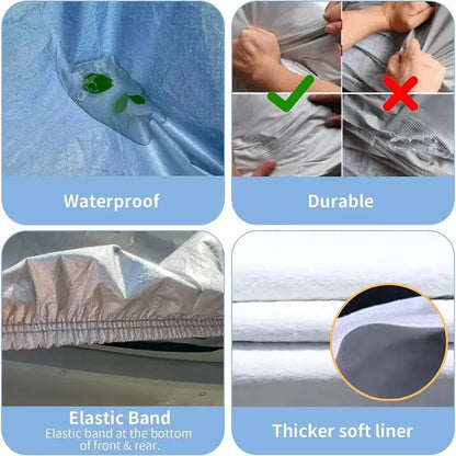 Carpa Funda Cubre Auto Premium Impermeable Gris L