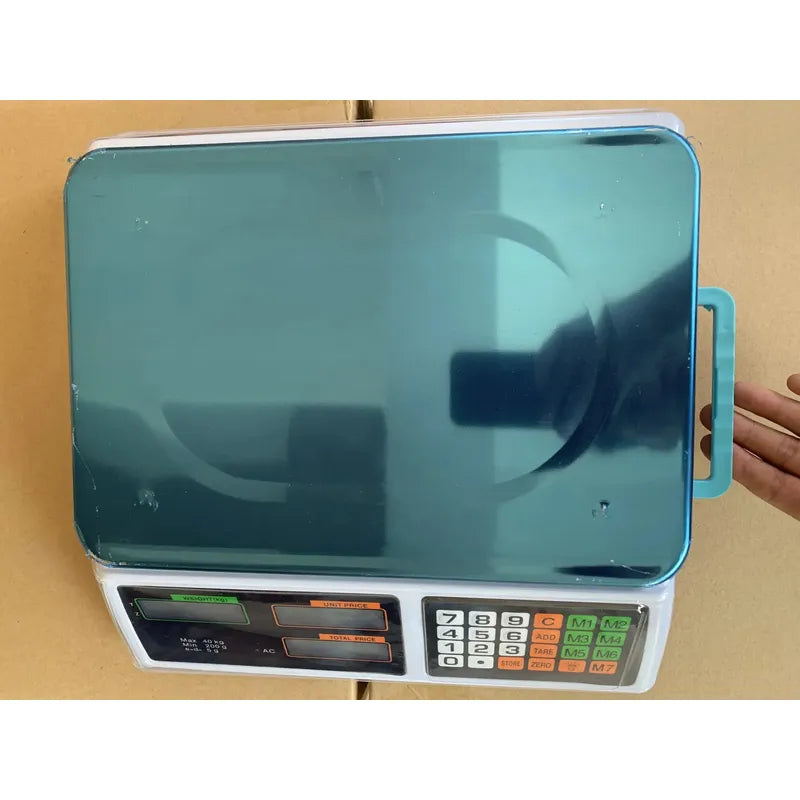 Balanza Pesa Digital 40kg Con Bandeja  Gris