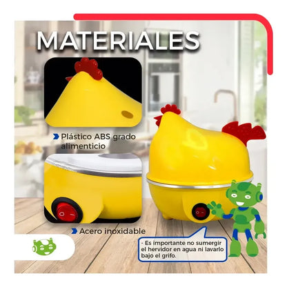 Maquina Hervidor De Huevos Cocina Hogar Amarillo