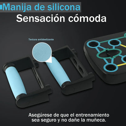 Barra Multifuncional Para Flexiones Y Dominadas Calistenia Negro