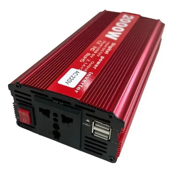 Convertidor Inversor 12v 220v 2000w Auto Usb Camping