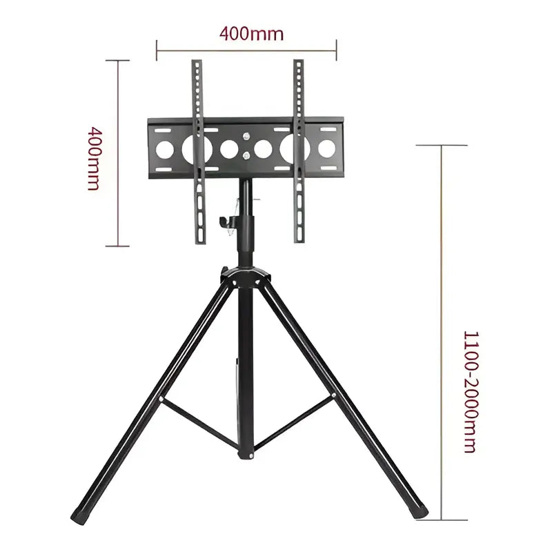 Base Trípode Pedestal Tv 32 A 55 Pulgadas Giratorio 360° Color Negro