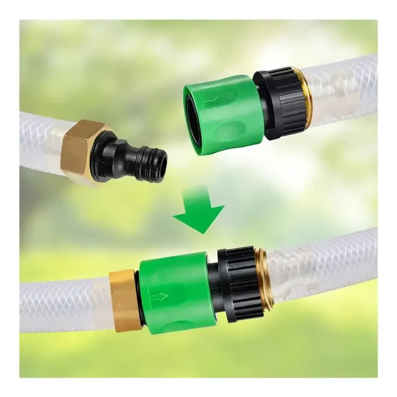 Kit Set Juego Conector  Manguera De Jardín 4 Piezas