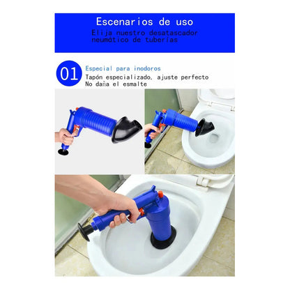 Sopapo Con Presión Destapador De Cañería Fregadero Baño