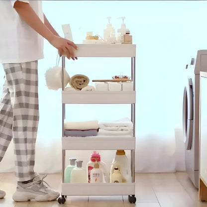 Organizador Baño Carro Cocina Organizador Cocina 4 Niveles Blanco