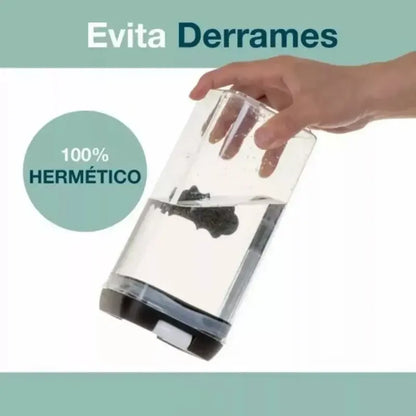 Set De 7 Contenedores Hermeticos De Plastico Cocina Despensa Negro