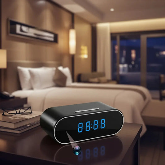 Reloj Despertador Cámara Oculta 1080 Wifi Detecta Movimiento