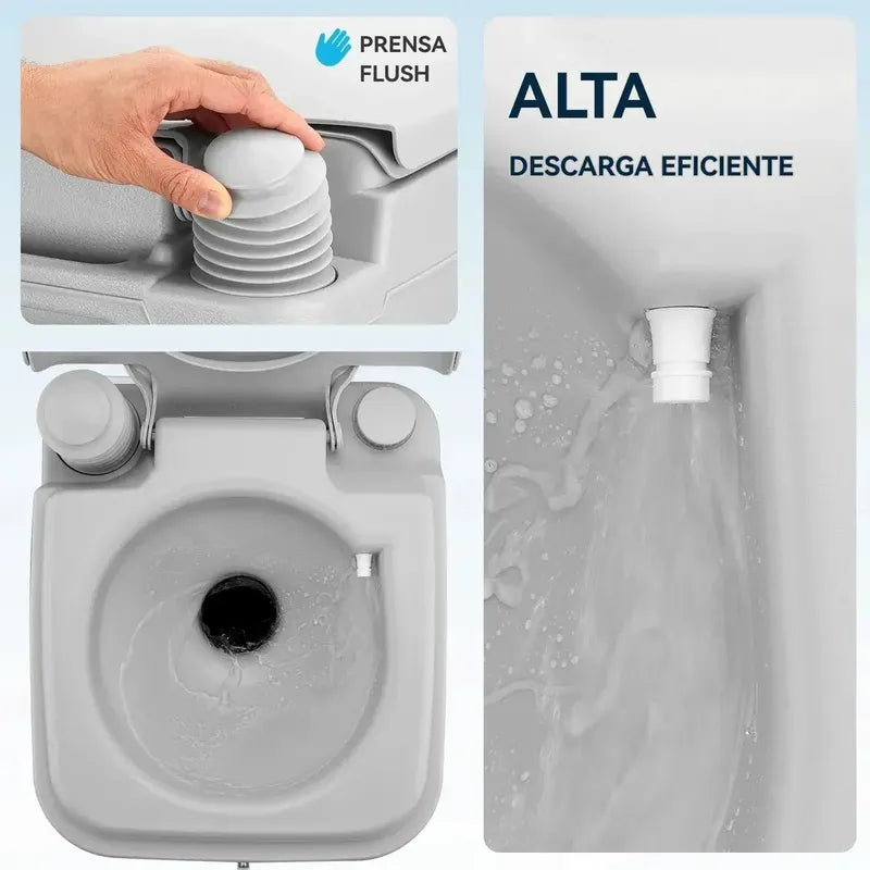 Baño Quimico Portatil 20 Litros Reutilizable Camping