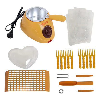 Fondue De Chocolate Eléctrica Amarilla Con Olla De Aluminio Qatar Shop Amarillo