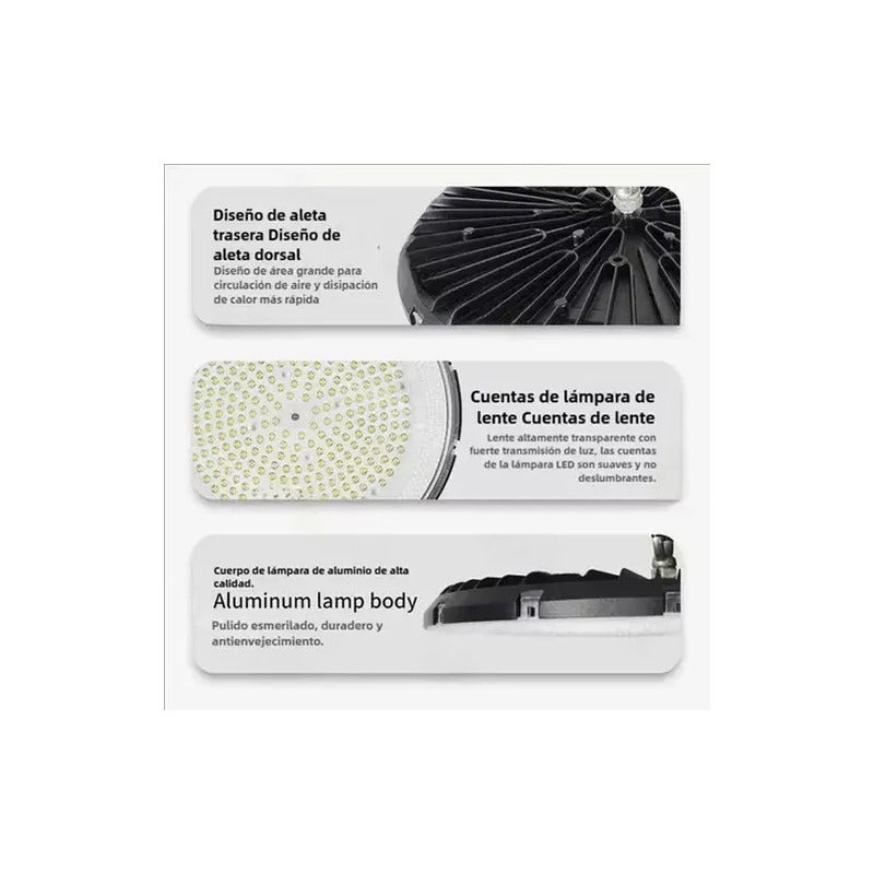 Lámpara Led Ufo 100w Industrial Figoimport Modelo Figo47647