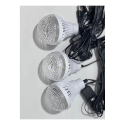 Kit Solar Tasbel Camping 3 Lámparas Led + Usb Emergencia