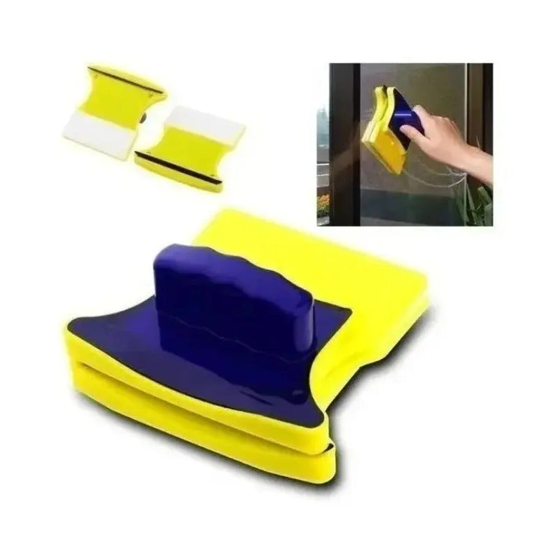 Pack X2 Limpia Vidrios Magnéticos Limpiador De Ventanas